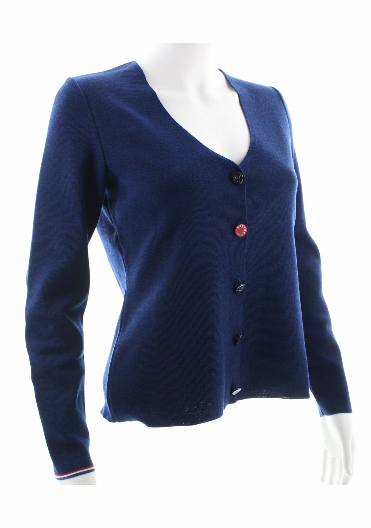Gilet femme Berthe Bleu royal Fleurs de Rose BLEU ROYAL