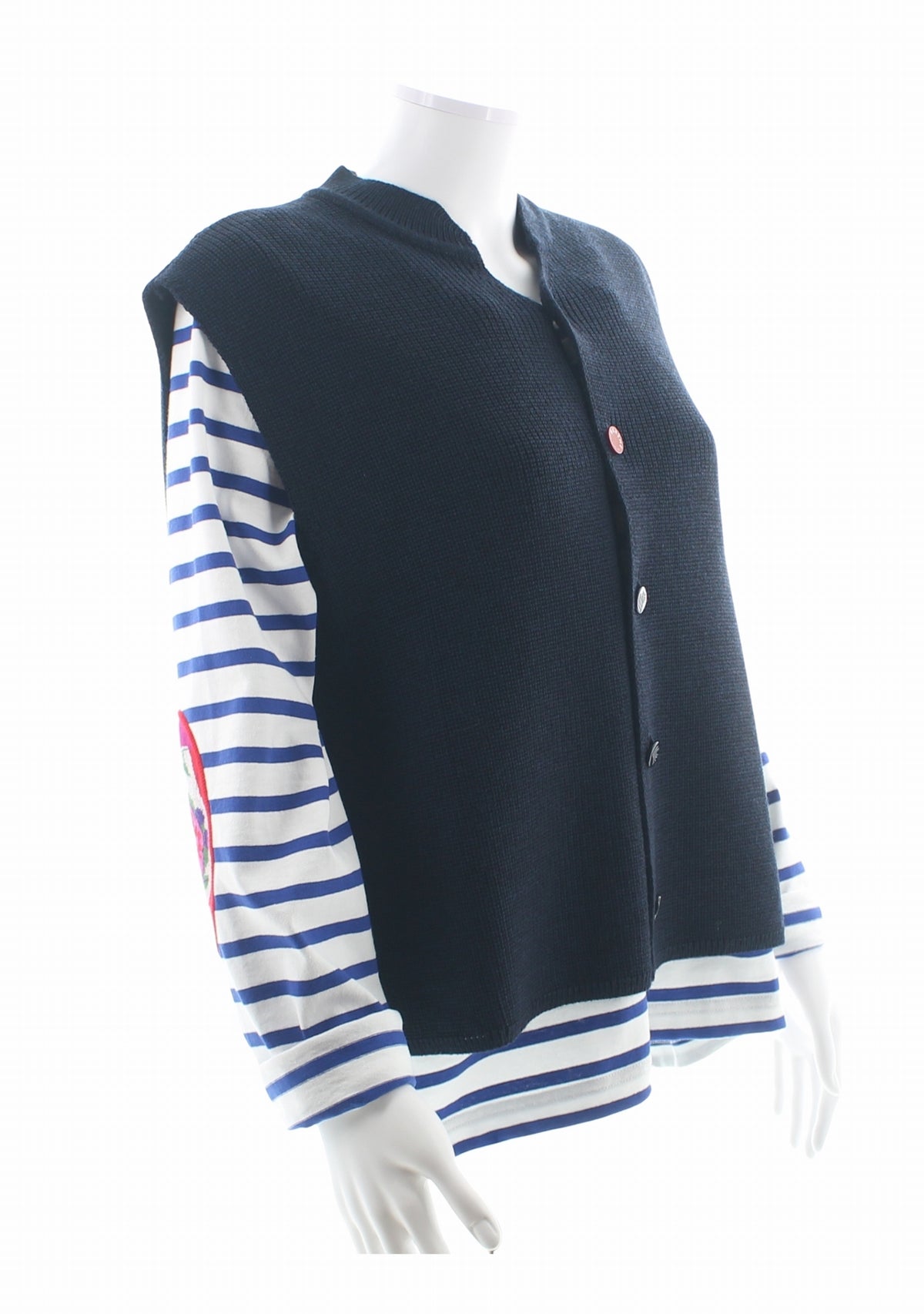 Gilet sans manches mixte marine en laine MARINE