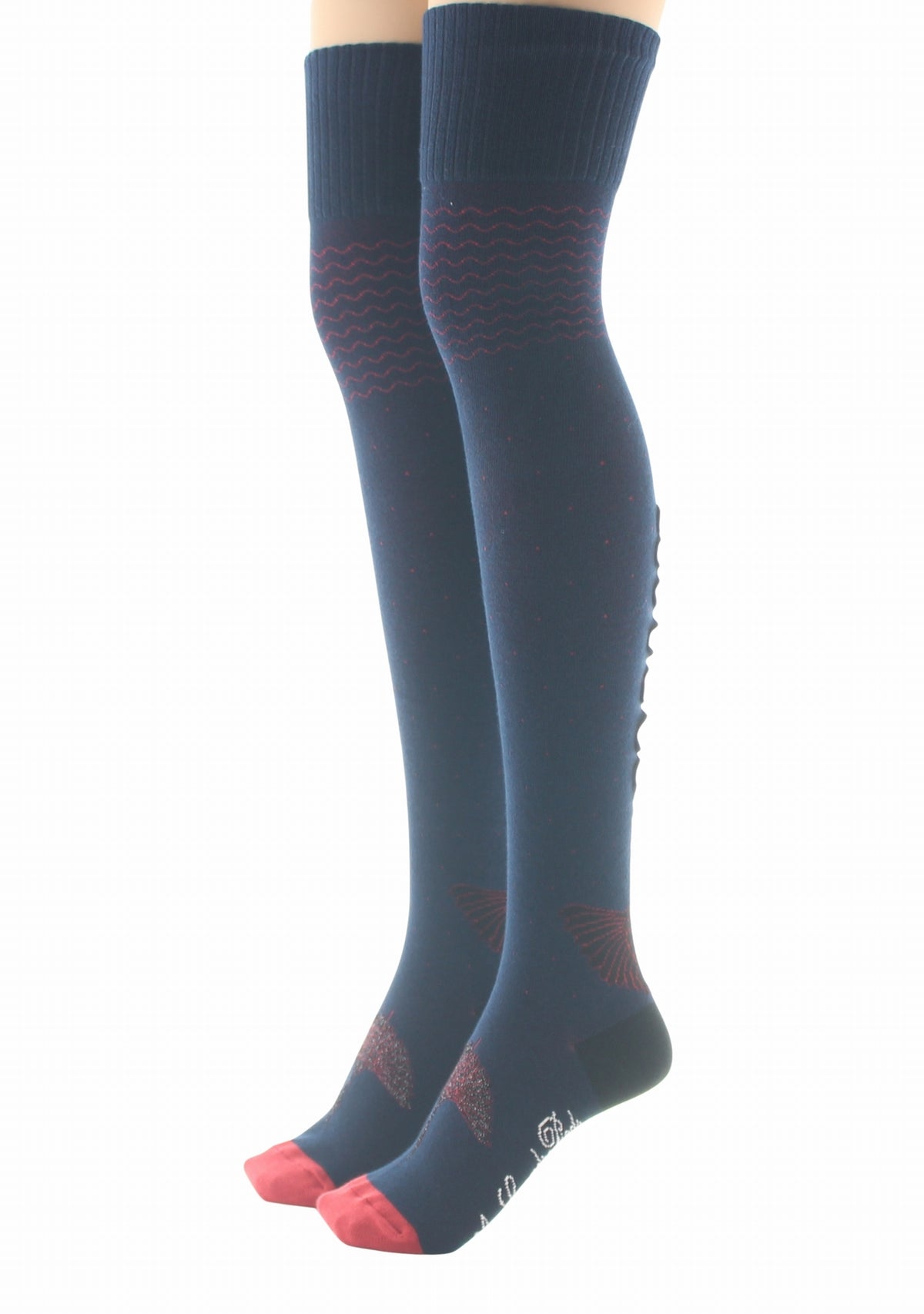 Jambières femme coton Berthe Grue sauvage MARINE