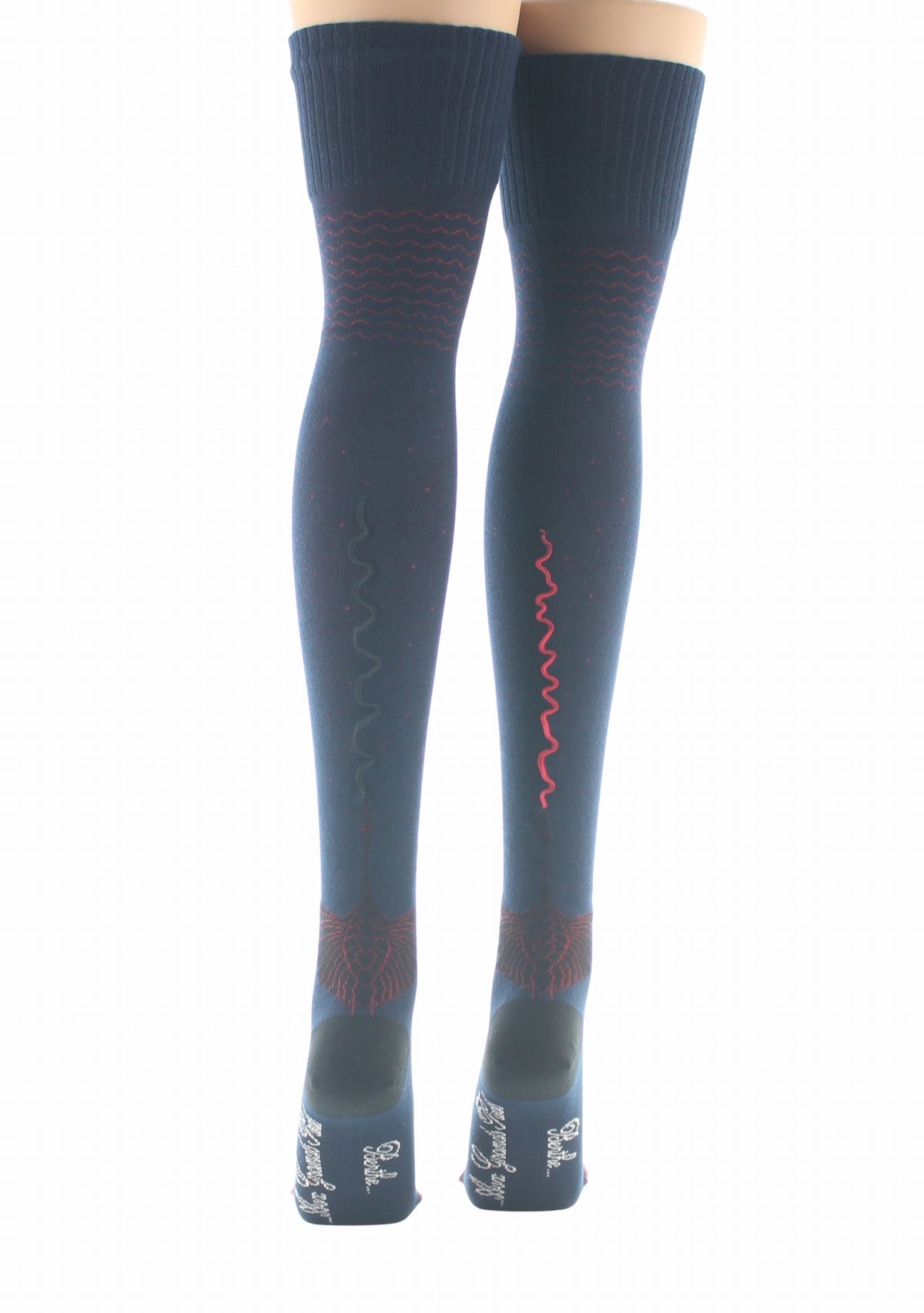 Jambières femme coton Berthe Grue sauvage MARINE