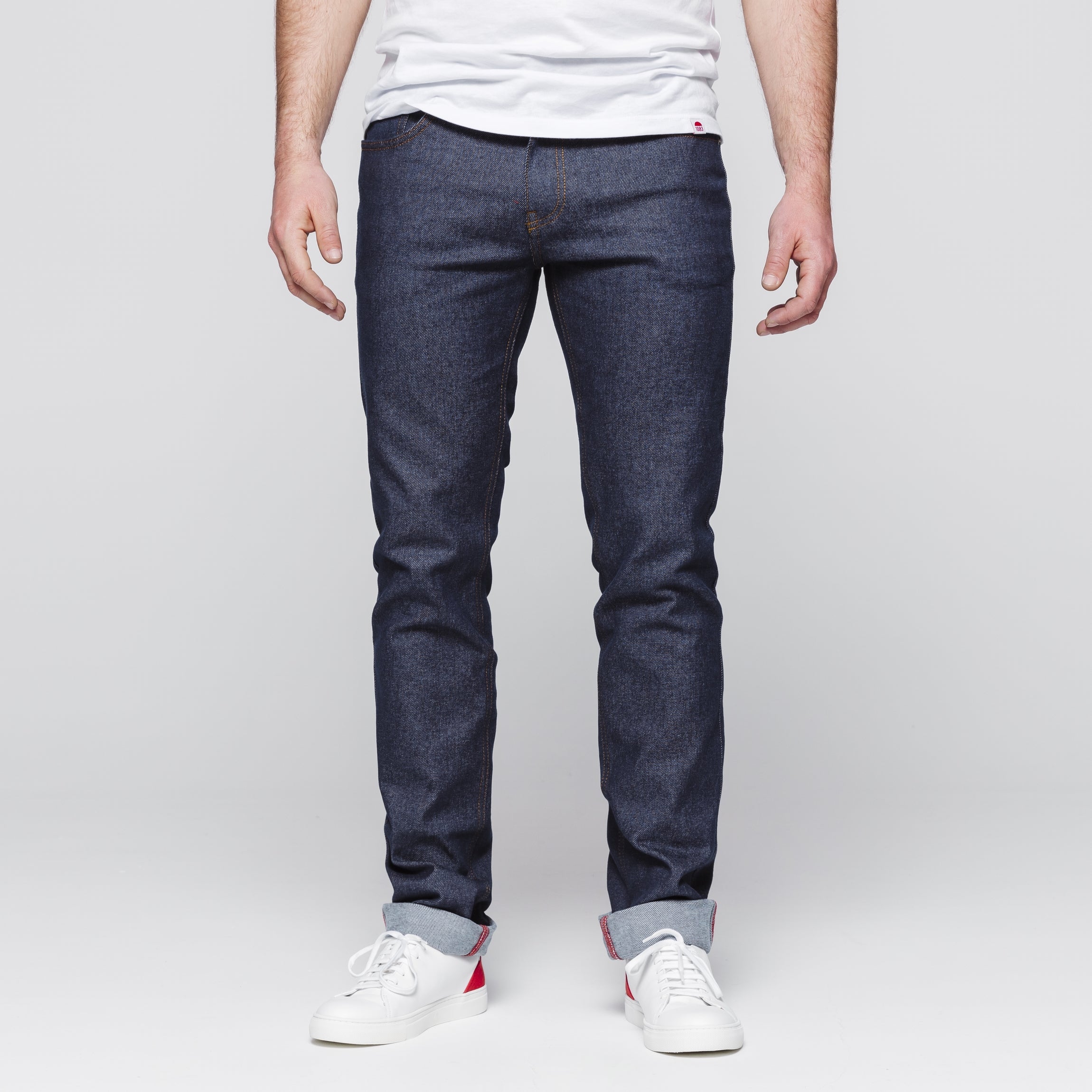 Jean ajusté 103 SuperDenim Flex indigo brut 