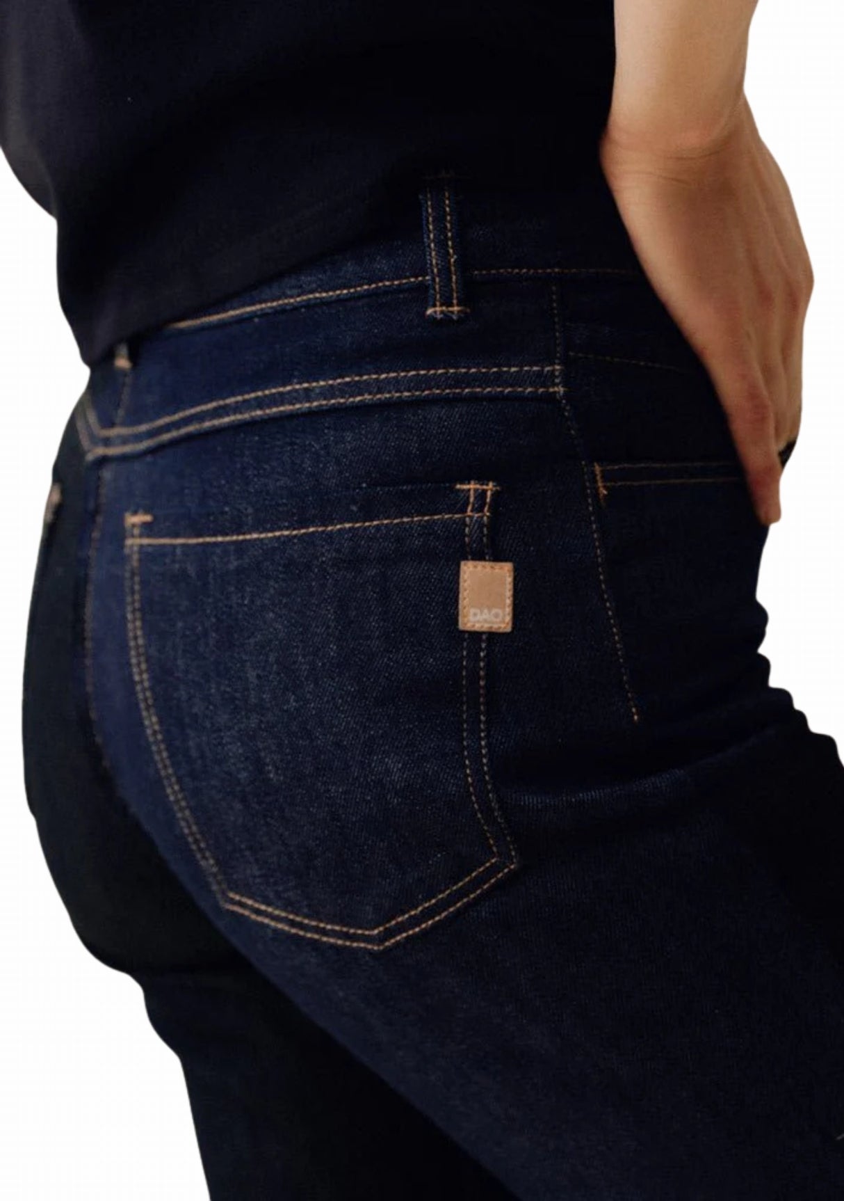 Jeans femme Océane bleu Dao - Coupe flare taille haute – Made in France BLEU