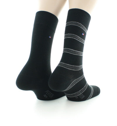 Lot de 2 paires de chaussettes en coton peigné NOIR