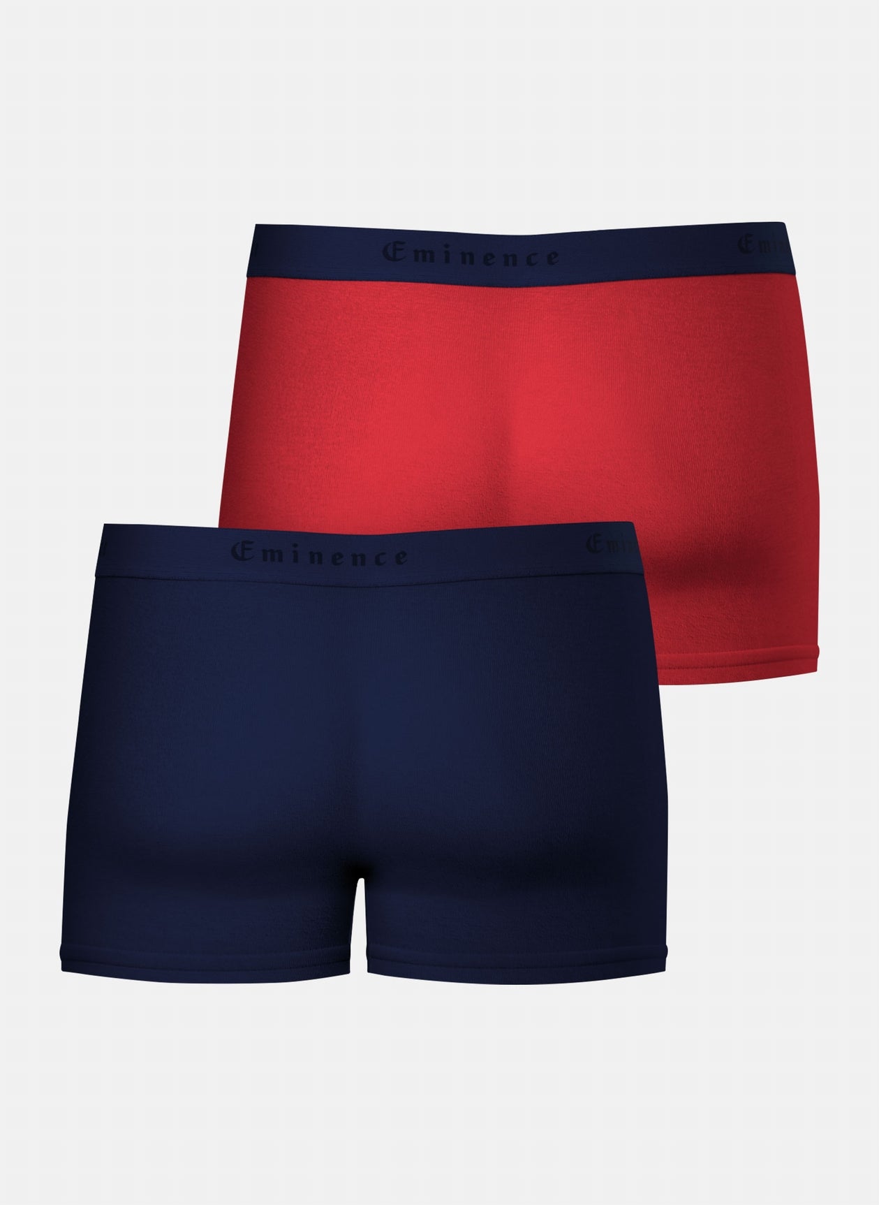 Lot de deux boxers homme en coton marine et rouge MARINE/ROUGE