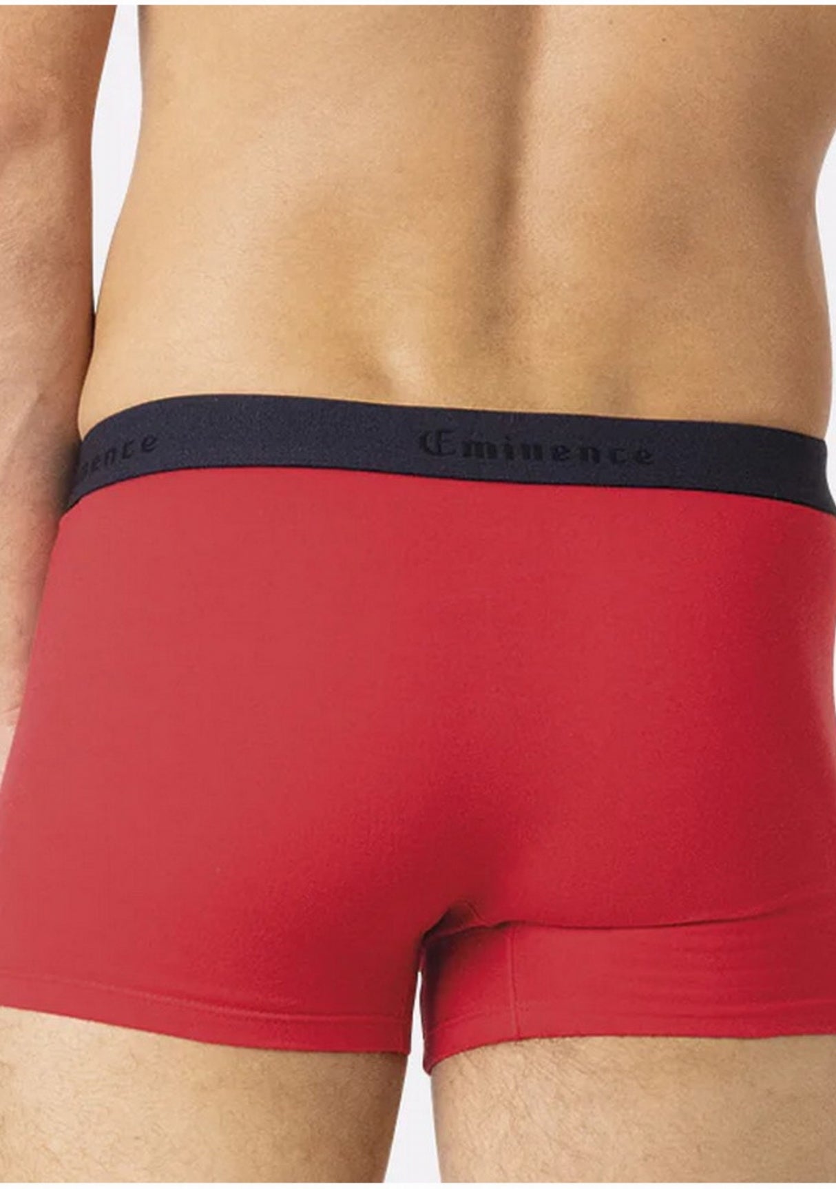 Lot de deux boxers homme en coton marine et rouge MARINE/ROUGE