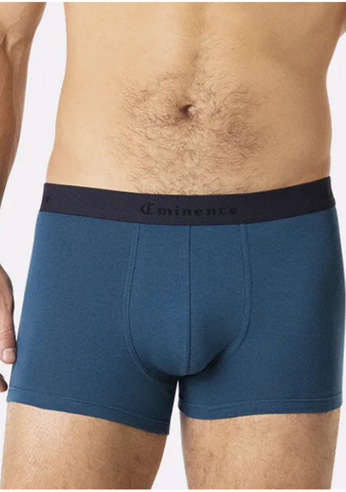Lot de deux boxers homme en coton marinière et cobalt COBALT/MARINIERE