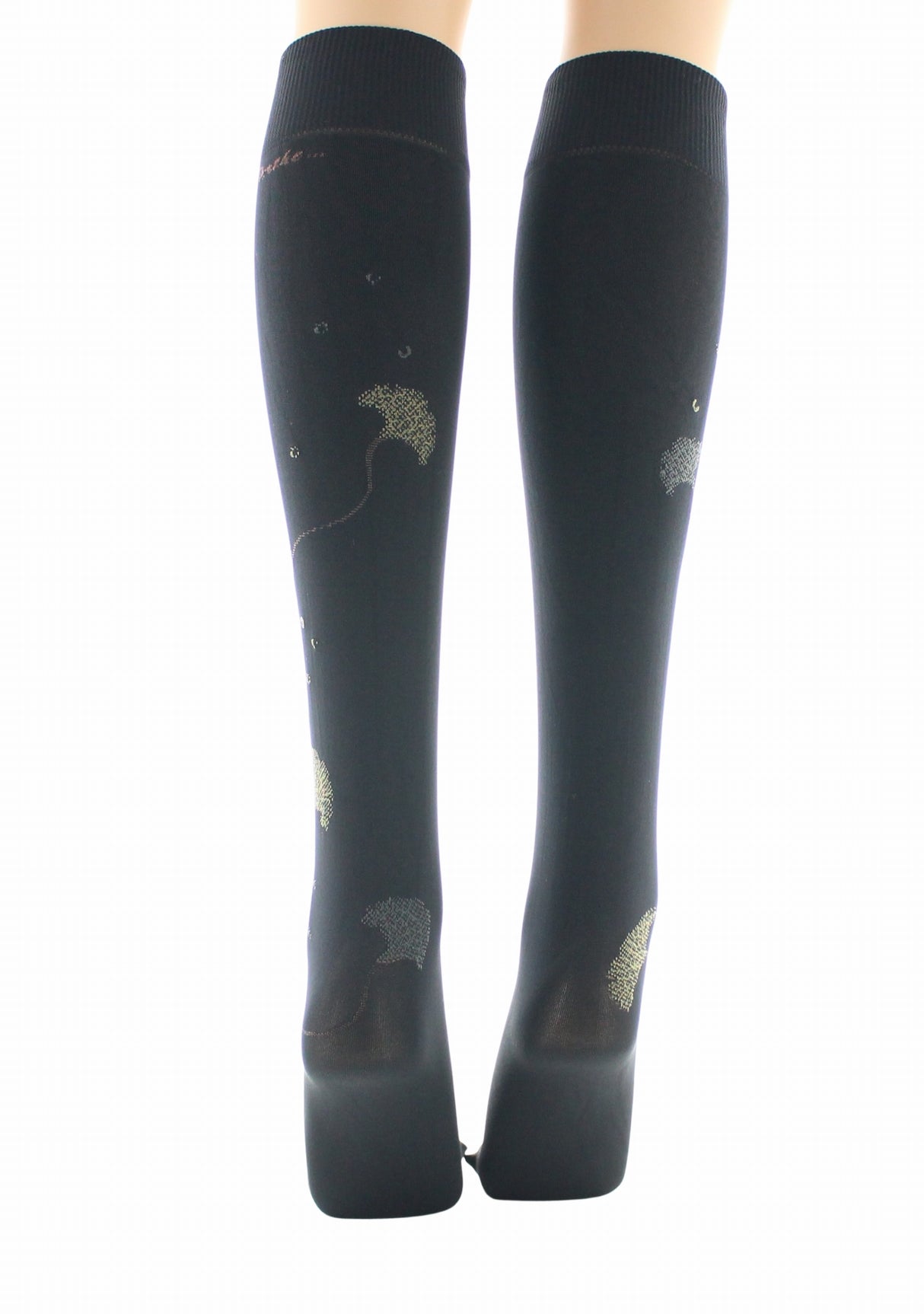 Mi-bas femme 40 deniers Berthe Albizia Noir/Kaki/Gris NOIR