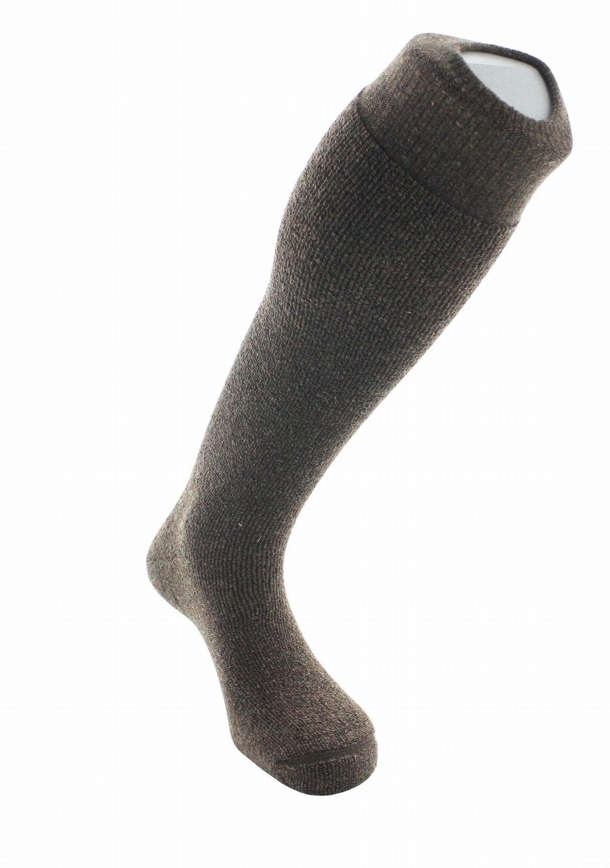 Mi-bas laine et bouclette Perrin Marron MARRON
