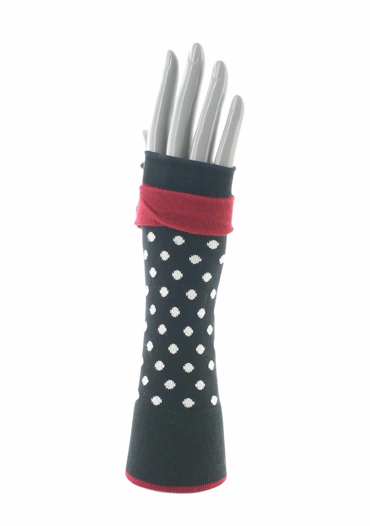 Mitaines femme Berthe Pois NOIR