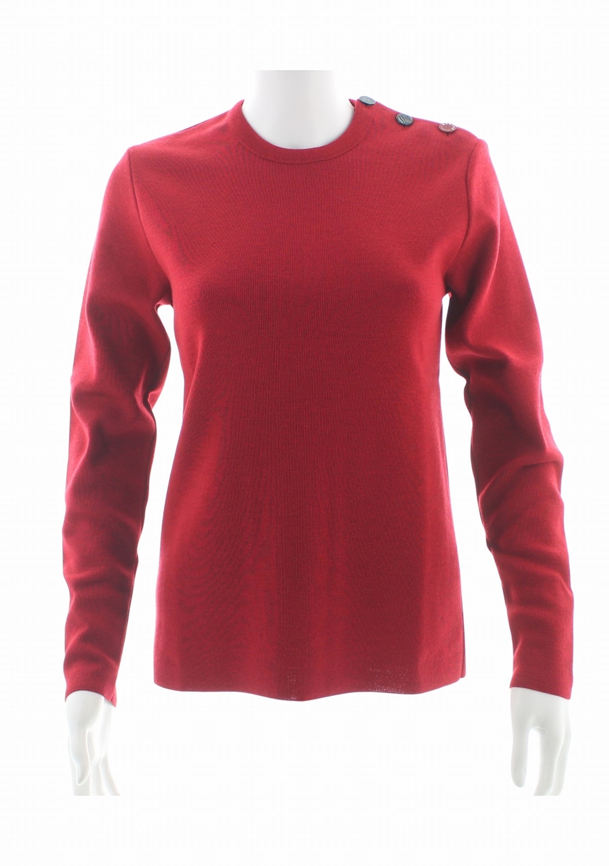 Pull marin col rond femme rouge à coudières Poupée Russe ROUGE