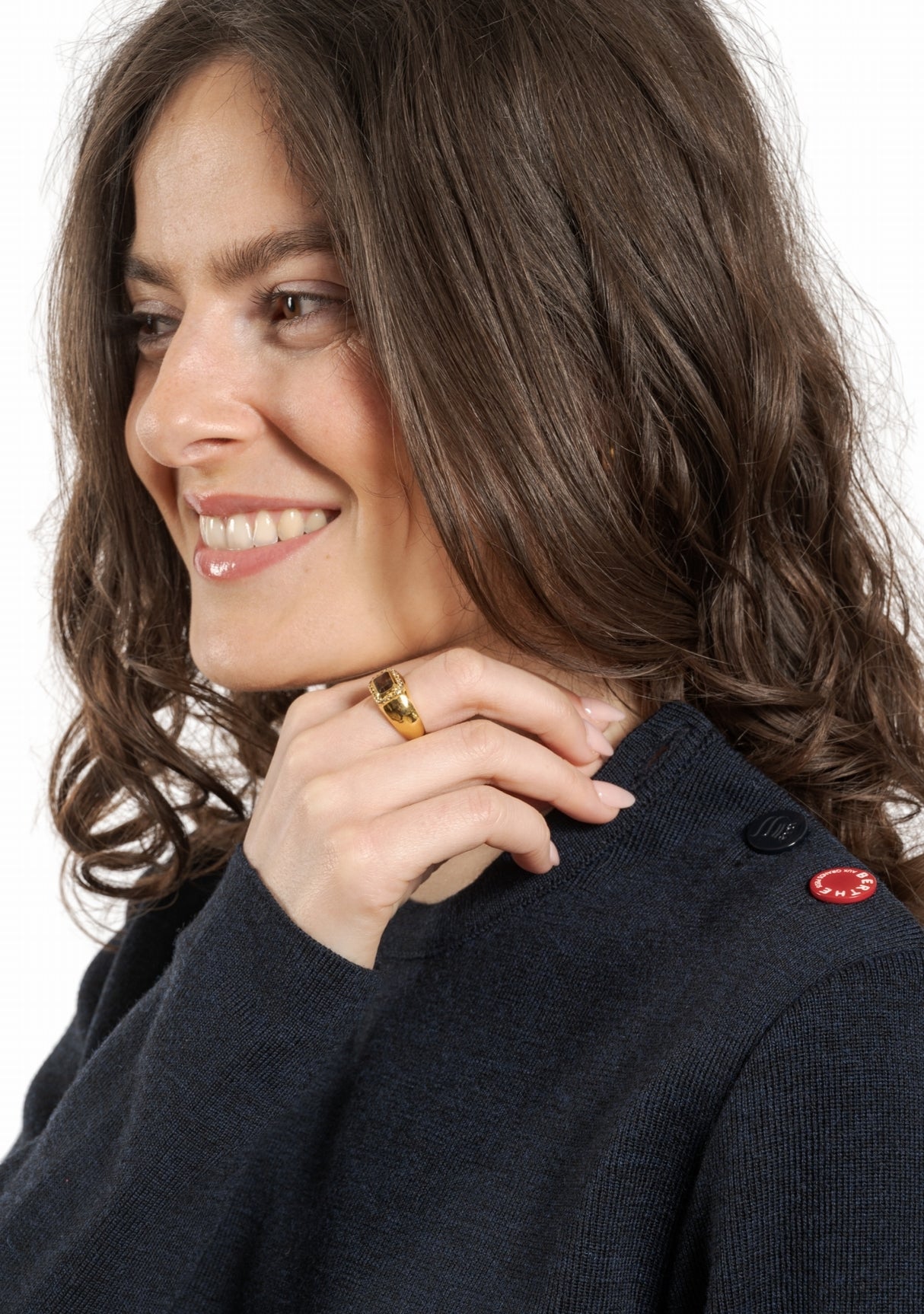 Pull Marin Femme Panthère marine dark navy BLEU MARINE