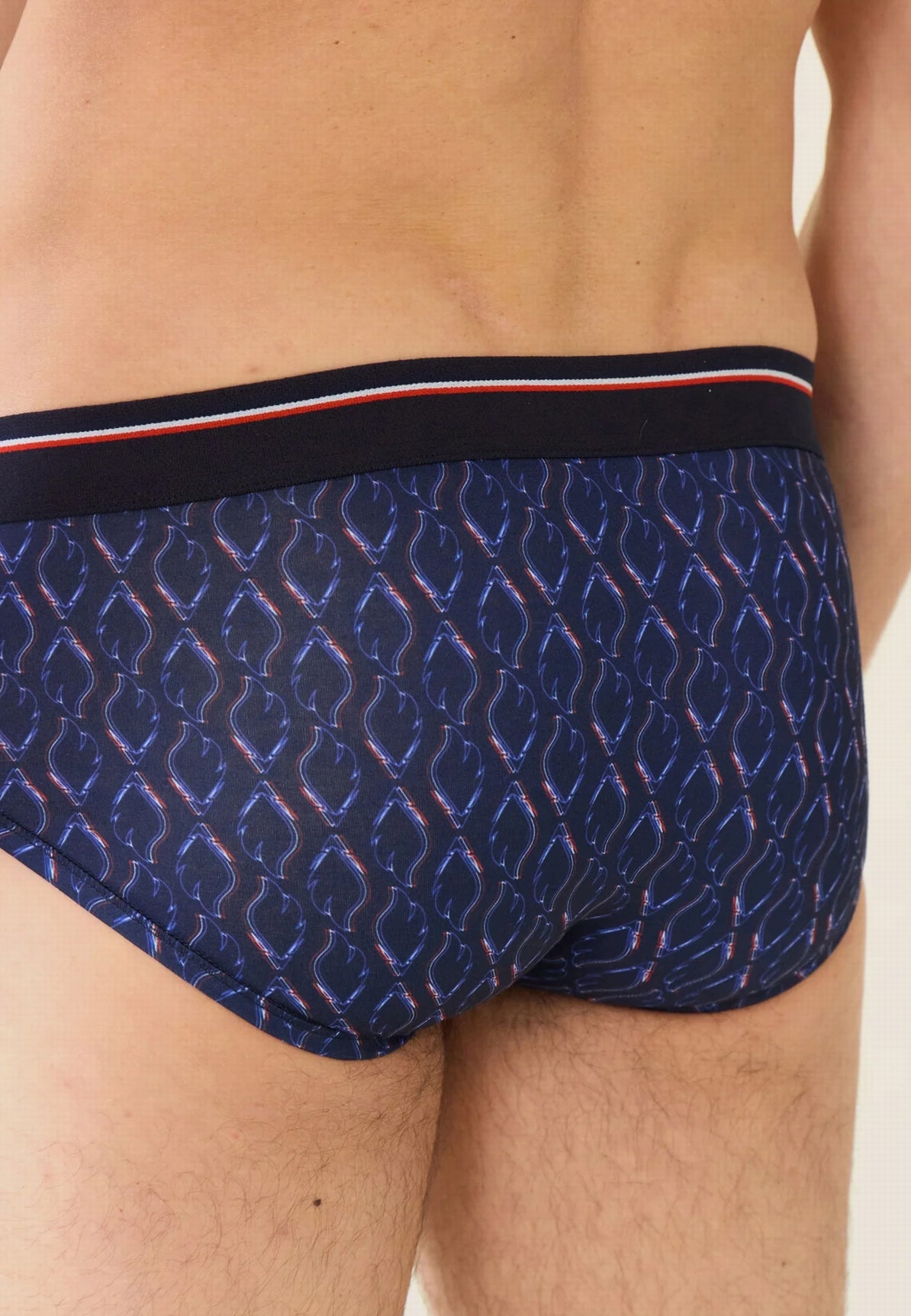 Slip homme coton Terrible coq bleu/blanc/rouge JO 2024 MARINE