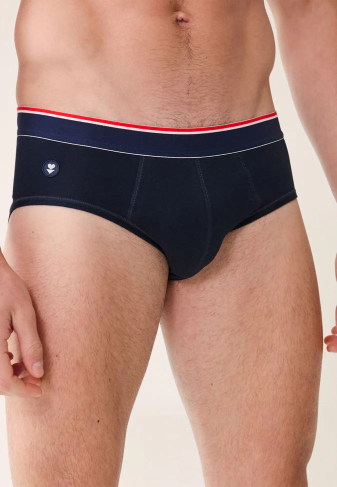 Slip homme coton Terrible marine MARINE