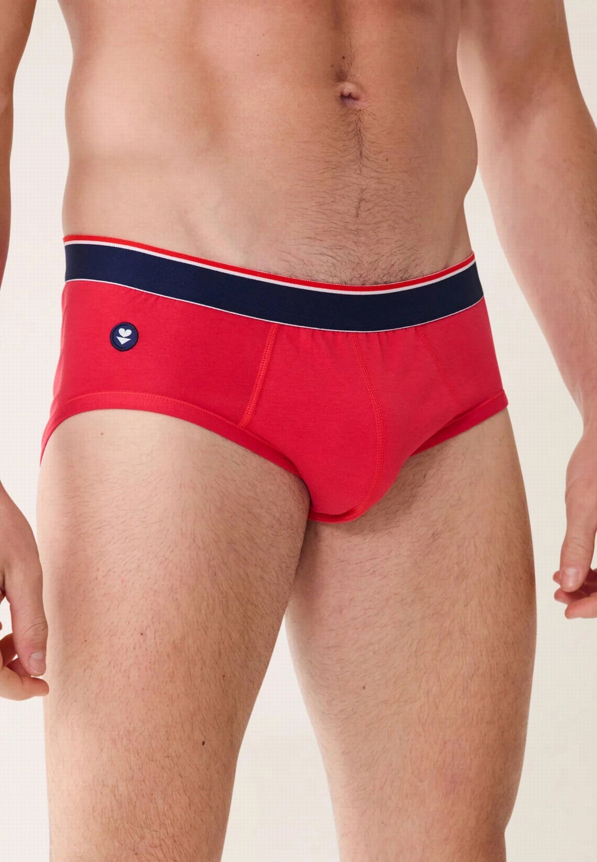 Slip homme coton Terrible rouge ROUGE