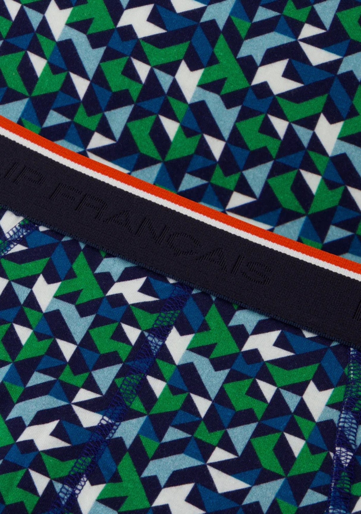 Slip homme Terrible Mosaïque Indigo Le Slip Français INDIGO