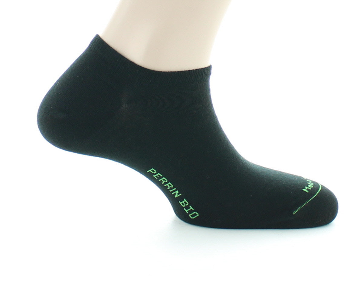 Socquettes 100% pur coton Bio NOIR