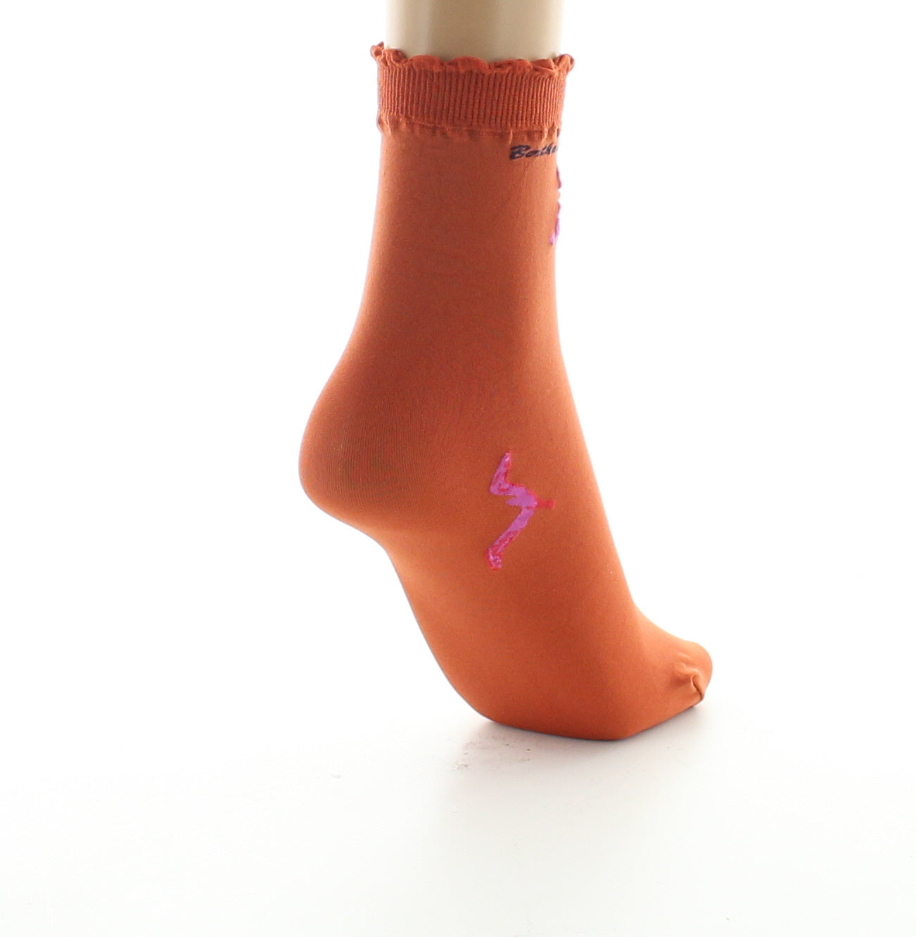 Socquettes femme 40D orange mouette rose ORANGE