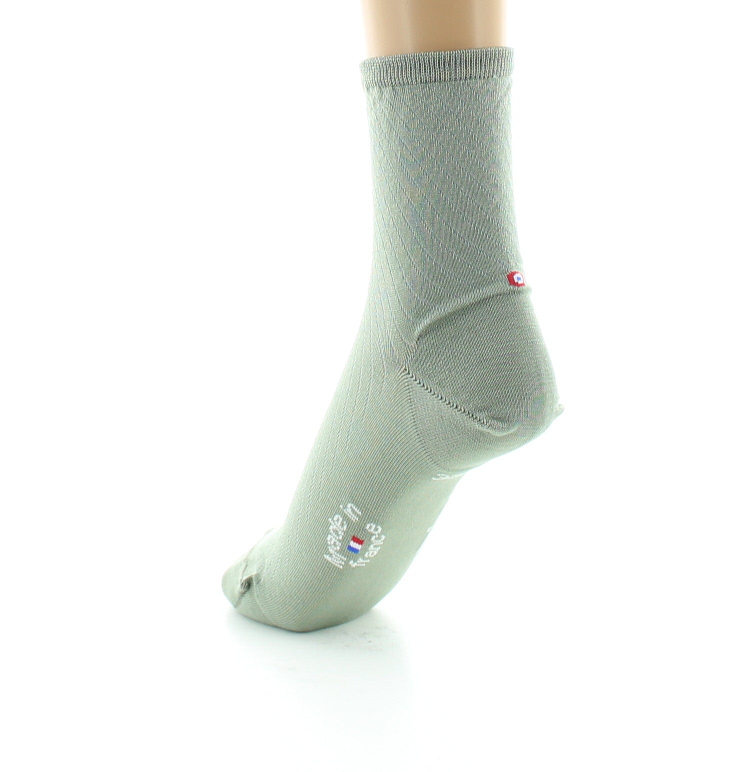 Socquettes femme fil d'Ecosse Seine vert jade VERT JADE