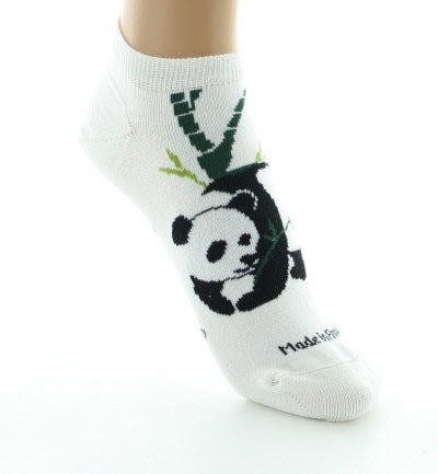 Socquettes Femme Panda Blanc ECRU